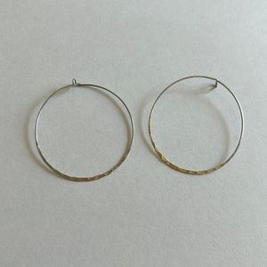 Gold hoops, thin